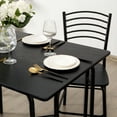 thumbnail image 6 of Topbuy 5 Pieces Dining Table and Chair Set Metal Frame Wooden Tabletop, 6 of 10