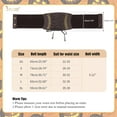 thumbnail image 7 of Women Elastic Corset Waist Belt Vintage Stretch Wide Belt Lace Up Corset Belt for Halloween Costume, 7 of 7