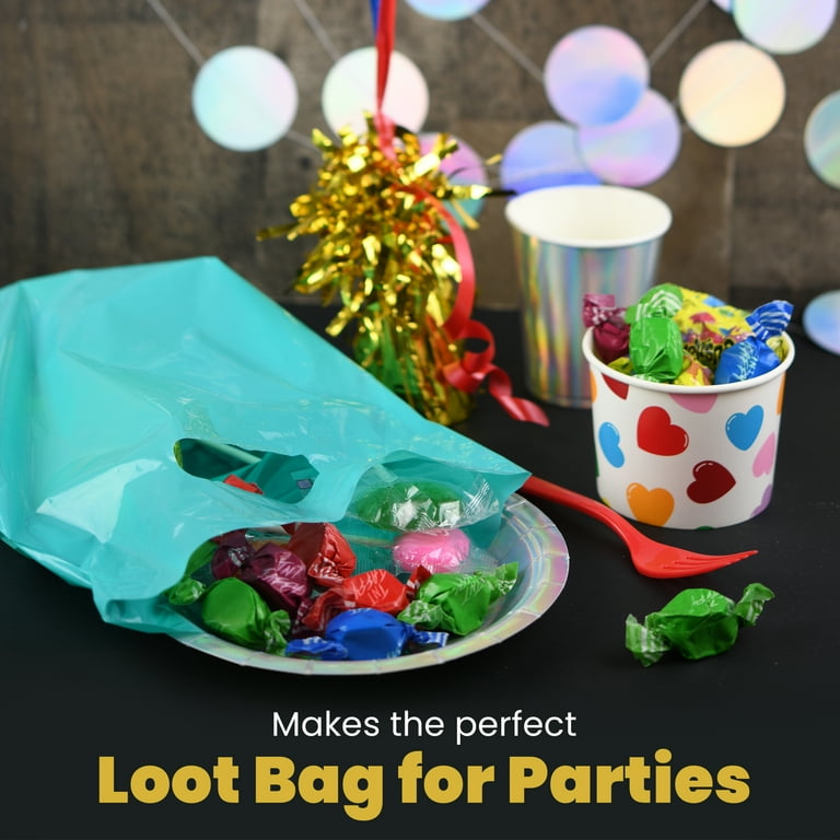 Harloon 200 Pcs Large Plastic Bags For Small Business, 16 X 18 Inch Jumbo Merchandise Bags Bulk With Die Cut Handles For Shopping, Retail Goodie, Stores, Gift, Trade Show, Party And