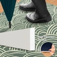 thumbnail image 2 of Yayeee Doormat for Indoor Entrance 32" x 20" Non Slippery Floor Rug, Retro Green Abstract, 2 of 8