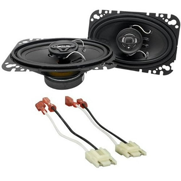 Cerwin Vega XED46 4x6" Front Speakers Fit 1987-1995 Jeep Wrangler