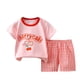 thumbnail image 1 of Odeerbi 2-10 Años Conjunto de Verano Para Niñas Camiseta Corta de Algodón A Cuadros Conjunto de Dos Piezas, 1 of 3