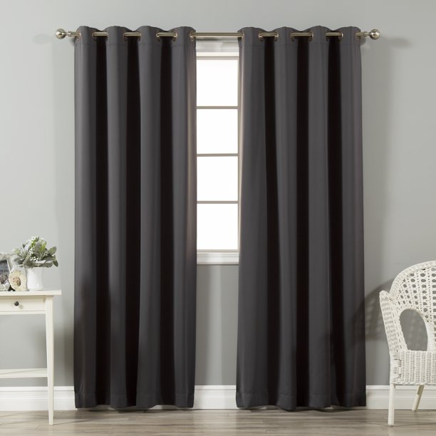Quality Home Basic Thermal Blackout Curtains - Antique Bronze Grommet