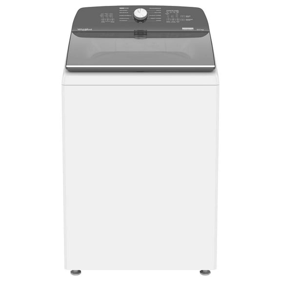 Lavadora Carga Superior Whirlpool 22kg Blanca con tapa de cristal 8MWTW2241WJB