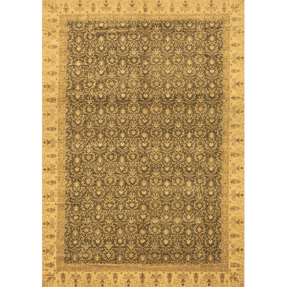 Ahgly Company Indoor Rectangle Abstract Brown Modern Area Rugs, 2' x 3'