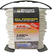 SmartStraps All Purpose Twisted Nylon Rope, 1/4" x 50'