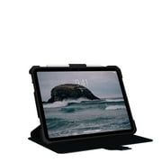 UAG iPad 11 A16 11th Gen 2025, 10.9 10th Gen 2022 Case A3354 A3355 A2696 Rugged Heavy Duty Protective Folio Cover w/Adjustable Stand & Pencil Holder, Metropolis Black