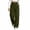 Army Green, variant on Sweatpants for Women Button Elastic Waist Wide Leg Pants with Front Patch Pockets Casual Trousers, S-3XL