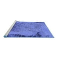 thumbnail image 2 of Ahgly Company Machine Washable Indoor Rectangle Oriental Blue Industrial Area Rugs, 2' x 4', 2 of 4