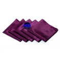 thumbnail image 2 of MDS Set of 200 Satin Napkin 20x20 Inch Square Napkins for Wedding - Eggplant, 2 of 6