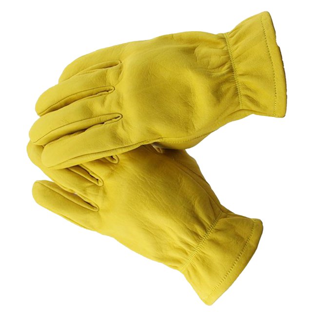 Hombres motocicleta cuero piel amarilla carreras motociclista Biker guantes L Sunnimix Guantes de carreras de motos