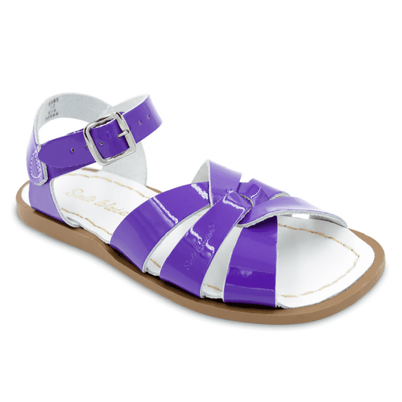 salt water sandals by hoy shoe original sandal (toddler/little kid/big kid/women's), shiny purple, 11 m us little kid