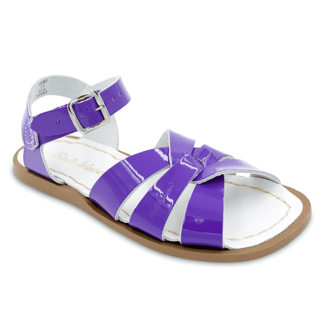 salt water sandals by hoy shoe original sandal (toddler/little kid/big kid/women's), shiny purple, 11 m us little kid