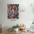 thumbnail image 2 of Gaeub Abstract Jazz Instrumental Print Canvas Wall Art for Bathrooms Bedroom,Wall Decor,Framed Artwork for Wall,Modern Wall Decorations Prints Picture,Home Decor Wall Pictures 30" x 40", 2 of 8