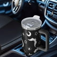 thumbnail image 6 of Black Halloween Bat Spider Pattern Tumbler with Handle and Lid,40oz Double Wall Vacuum Insulated Tumbler,Cups Gift for Women and Men, 6 of 7