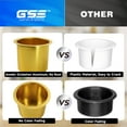 thumbnail image 6 of GSE Games & Sports Expert Jumbo Aluminum Cup Holder, Drop-in Drink Table Cup Carries for Casino Poker Table, Boat, RV Car, Truck (Gold - 10 Pack), 6 of 7