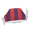 thumbnail image 2 of Striped Clutch Purses for Women Summer Beach Woven Crochet Bag Dumpling Striped Ruched Cloud Purse Evening Handbag A, 2 of 5