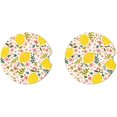 thumbnail image 2 of SPEKSEE Lemon Print Ceramic Car Interior Coasters 2 Pack, Anti Slip 2.56 Inch Absorbent Cup Mat Interior Accessories Fit for Most Cars, 2 of 7