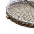 thumbnail image 2 of Panier de Service Alimentaire en Bambou Couvert Tente Panier Alimentaire Rond Tissé à la Main avec Couvercle en Maille, 2 of 8