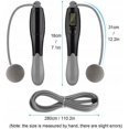 thumbnail image 3 of Conteo de cuerda para saltar de fitness y cuerda para saltar inteligente inalámbrica (azul y negro de carga + cable de acero largo), 3 of 5