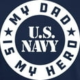 thumbnail image 3 of CafePress - U.S. Navy My Dad Is My Hero Dark T Shirt - Men's Classic Graphic Cotton T-Shirt, 3 of 4