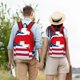 thumbnail image 4 of Disketp USA Switzerland print Canvas Backpack Lightweight Travel Daypack Student Rucksack Laptop Backpack-Small, 4 of 5