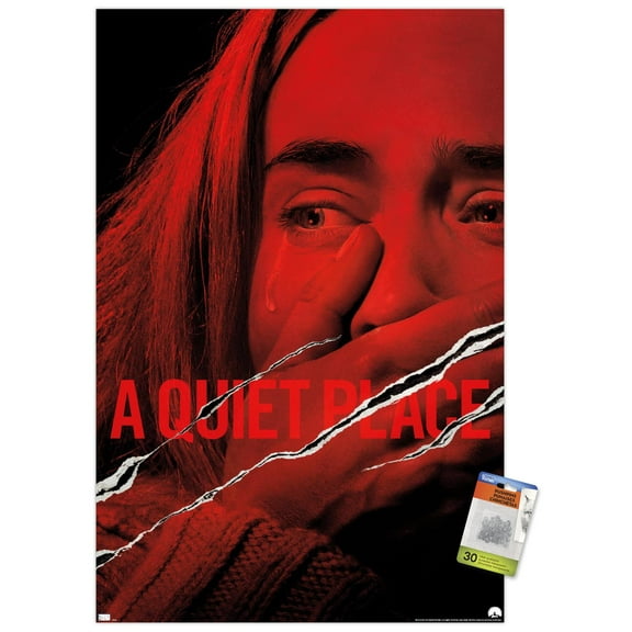 A Quiet Place - International One Sheet Wall Poster with Pushpins, 22.375" x 34"