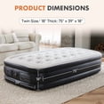 thumbnail image 2 of Sybels Twin Mattress 16" with Built-in Pump - Waterproof Raised Inflatable Bed for Camping, Home & Guest Use, 2 of 6