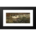 thumbnail image 2 of Helmer Osslund 14x8 Black Modern Framed Museum Art Print Titled - Waterfall, Porjus (1915), 2 of 5