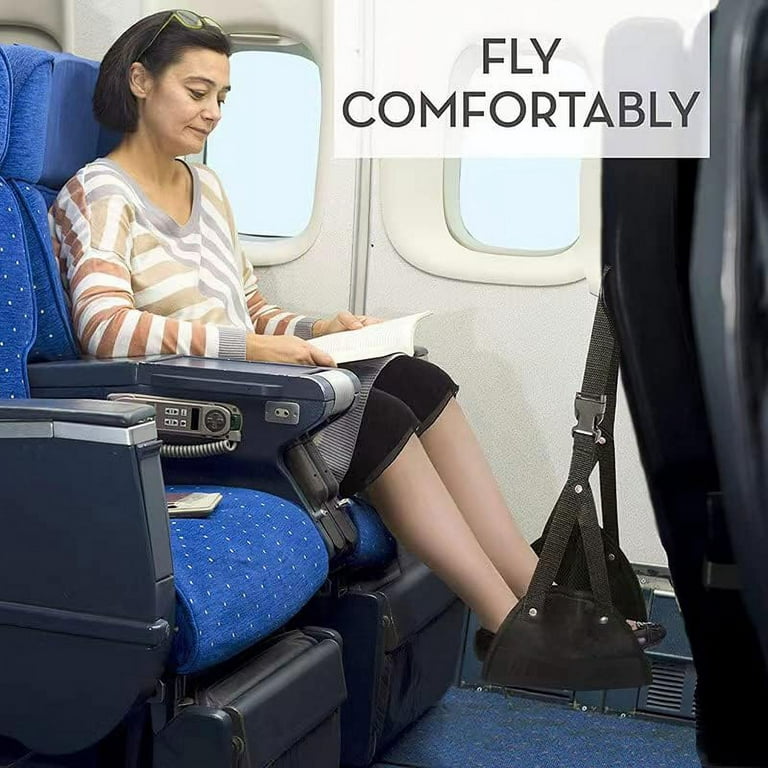 Airplane Accessories For Travel Aviation Seat Foot Pad Portable Adjustable  Foot Rest Travel Bag Simple Airplane Footrest,Portable Adjustable  Strap,Lightweight Hammock Leg Rest For Travel