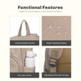 thumbnail image 5 of Hynes Eagle 28L Lightweight Casual Backpack Unisex Water-Repellent 16 inch Laptop Daypack, Taupe, 5 of 8