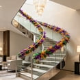 thumbnail image 4 of Turkey Feathers Colorful Feathers Strips Fire-shaped Hair Strips Large Feathers Colorful Costumes Props Decorations, 4 of 6