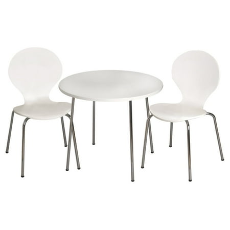 - Gift Mark Modern Childrens Table and 2 Chair Set with Chrome Legs