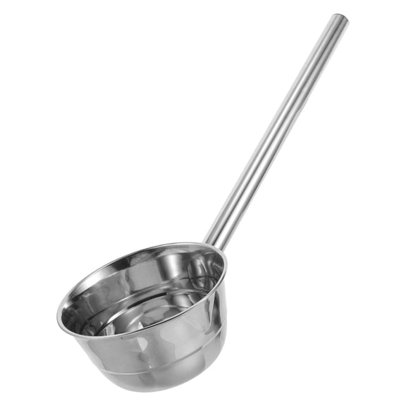 BRIGHTFUFU Stainless Steel Ladle Spoon With Long Handle Kitchen Gadget Stainless Steel Ladle For Home Soup Scoop Large Metal Soup Scoop (47cm)
