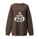 thumbnail image 2 of Gibobby Casual Sudadera para Mujer Sudadera para mujer linda camisa de otoño con cuello redondo(Café,XL), 2 of 5