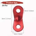 thumbnail image 4 of Uxcell Rope Tensioner Aluminum Alloy [20PCS] - Guyline Cord Adjusters - [Red] Tent Rope Adjuster, 4 of 7