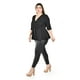 thumbnail image 2 of Blusa corte peplum con brillo Roman Fashion /Tallas Extras, 1759 (Negro) negro 38, 2 of 5