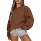 thumbnail image 1 of Jersey de baile sexy para mujer, sudadera holgada informal, camisas de manga larga con cuello redondo, camisetas lisas de Color sólido, 1 of 2