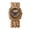 A52831, variant on Women's Analog Quartz Bohemian Tonneau Case Decompression Natural Wood Beaded Stretch Band Watch – Handmade Elastic Buddhist Bead Bracelet with Butterfly Floral Dial for Women
