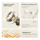 thumbnail image 2 of Audífonos Inalámbricos Diadema Bluetooth 5.4 Con Cancelación De Ruido Gamer Eo Safe Imports Blanco, 2 of 5