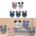 thumbnail image 2 of Retro Double Bells Alarm Clock Not Ticking Quiet Large 4Inch Bedsides Clock Perfect For Heavy Sleepers, 2 of 8