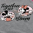 thumbnail image 3 of Disney - Mickey & Minnie - Together We Bloom - Toddler & Youth Girls Raglan Graphic T-Shirt, 3 of 5
