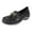 Black, variant on Women's Orthopetic Wedge Penny Loafers Fall Fashion Comfort Leather Walking Shoes for Business Office Work