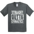 thumbnail image 3 of Inktastic Straight Outta Gymnastics Youth T-Shirt, 3 of 5