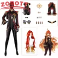 thumbnail image 2 of Disfraz de Cosplay de Genshin Impact Mavuika, peluca, uniforme, traje de juego Pyro Archon, sexy, encantador, para fiesta de Halloween, juego de rol, para mujer, 2 of 5