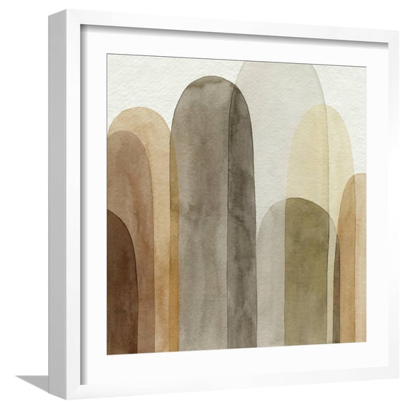 Art.com Desert Watercolor Arches I Art Print by Grace Popp, White Frame Wall Art, 21" x 21"