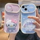 thumbnail image 2 of Sanrio 3D Hello kitty cinnamoroll titular deslizante Cámara protección teléfono funda para Iphone 11 12 13 14 Pro Max X Xs Xr plus cubierta xuanjing unisex, 2 of 2