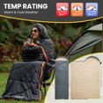 thumbnail image 3 of FUNDANGO Camping Sleeping Bag for Adults Teens Grey Waterproof Sleeping Bag with Compression Sack 87"*30" Compact Sleeping Bag for Hiking & Backpacking, 39.2°F-62.6°F, 2.5lbs, Grey, 3 of 11