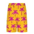 thumbnail image 4 of UVEASISHA Men Swimsuit Vacation Shorts with Liner Elastic Waist Drawstring Swim Trunks Quick Dry Sun Protection Board Shorts for Pool Water Sports Yellow S,M,L,XL,XXL, 4 of 6