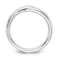 thumbnail image 2 of White Sterling Silver Ring Band Diamond Ice .02ct., 2 of 6